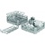 Saro Gray Set of Baskets Universal 400 x 400 x 145 mm