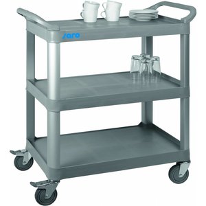 Saro Aluminium 3 Tier Service Trolley 950 x 845 x 430 mm Saro Aluminium 3 Tier Service Trolley 950 x 845 x 430 mm
