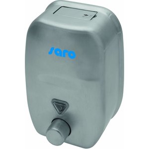Saro Manual Stainless Steel Soap Dispenser, 1,8 L, 110 x 155 mm Saro Manual Stainless Steel Soap Dispenser, 1,8 L, 110 x 155 mm