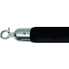 Saro Rope for Barrier Post Ø38x1500 mm, Black with Silver Hooks