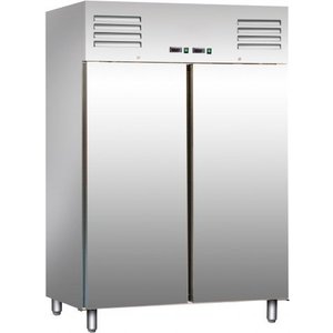 Saro Two Door Combined Ventilated Refrigerator and Freezer GN 2/1, 2 x 537 L, -22 °C to +8 °C
