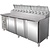 Saro Tripple Doors Pizza Prep Table, 725 L, 11 x GN 1/3 Side-Mounted Compressor