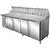 Saro Four Doors Pizza Prep Table, 943 L, 14 x GN 1/3 Side-Mounted Compressor