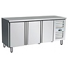 Saro Tripple Door Refrigerated Table from -2 °C to 8 °C, Side-Mounted Compressor