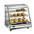 Saro Countertop Heating Display 160 L, 3-Level, 1,50 kW, from 30 to 90 °C, with Slanted Glass, Silver