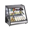 Saro Refrigerated Display Rectangular, 160 L, from 0°C to 5°C, Countertop, Black-Silver
