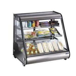 Saro Refrigerated Display Rectangular, 130 L, from 0°C to 12°C, Countertop, Black-Silver Saro Refrigerated Display Rectangular, 130 L, from 0°C to 12°C, Countertop, Black-Silver