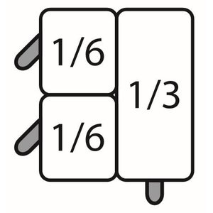 Saro SARO E7/CPCEXB Pasta basket set: 2 x 1/6 GN + 1 x 1/3 GN Saro SARO E7/CPCEXB Pasta basket set: 2 x 1/6 GN + 1 x 1/3 GN