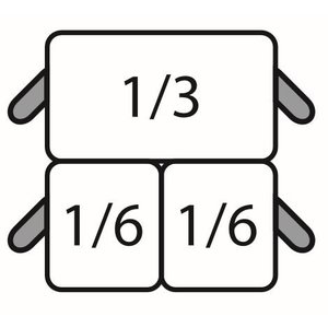 Saro SARO E7/CPCEXF Pasta basket set: 2 x 1/6 GN + 1 x 1/3 GN Saro SARO E7/CPCEXF Pasta basket set: 2 x 1/6 GN + 1 x 1/3 GN