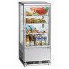 Bartscher Refrigerated Display Square, 78 L, from 2°C to 12°C, Countertop, Silver