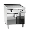 Bartscher Gazowa płyta grillowa 755 x 760 mm, gładka, 2 strefy grzewcze, 18 kW na podstawie półotwartej Bartscher Gazowa płyta grillowa 755 x 760 mm, gładka, 2 strefy grzewcze, 18 kW na podstawie półotwartej