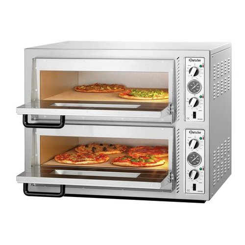 Bartscher Double Deck Electric Pizza Oven 10 kW, 8 x Ø 30 cm Bartscher Double Deck Electric Pizza Oven 10 kW, 8 x Ø 30 cm