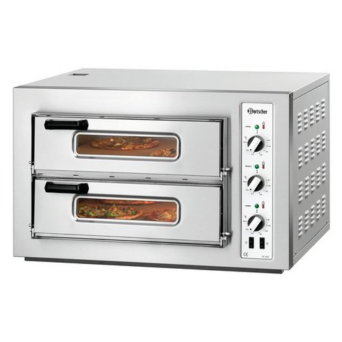 Bartscher Double Deck Electric Pizza Oven 6 kW, 8 x Ø 25 cm Bartscher Double Deck Electric Pizza Oven 6 kW, 8 x Ø 25 cm
