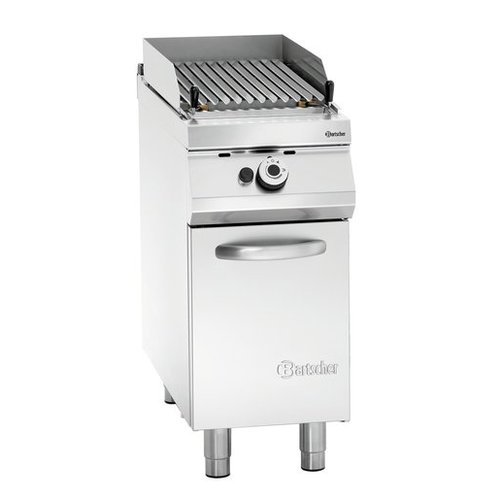 Bartscher Gas Charbroiler 350 x 505 mm, 12 kW on Cabinet Base