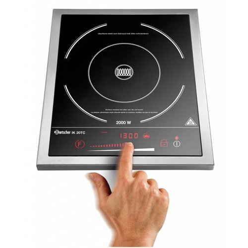 Bartscher Countertop Induction Cooker with 8-Step Adjustment, 2 kW Bartscher Countertop Induction Cooker with 8-Step Adjustment, 2 kW