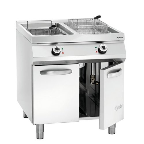 Bartscher 2-Tank Electric Fryer, Leaf Door 20 L, 34,8 kW
