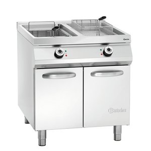 Bartscher Frytownica elektryczna 2-komorowa stacjonarna, drzwi skrzydłowe 20 L, 34,8 kW Bartscher Frytownica elektryczna 2-komorowa stacjonarna, drzwi skrzydłowe 20 L, 34,8 kW