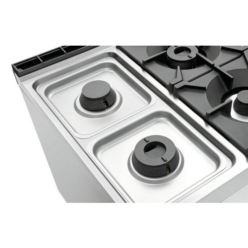 Bartscher Gas Cooker z 6 Double Burner on an Open Base, 37,5 kW Bartscher Gas Cooker z 6 Double Burner on an Open Base, 37,5 kW