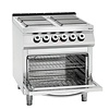 Bartscher Electric Cooker with 4 Hot Plates and Electric Convection Oven GN 2/1, 21,6 kW Bartscher Electric Cooker with 4 Hot Plates and Electric Convection Oven GN 2/1, 21,6 kW