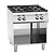 Bartscher Gas Cooker with 4 Burners on an Open Base, 24,5 kW
