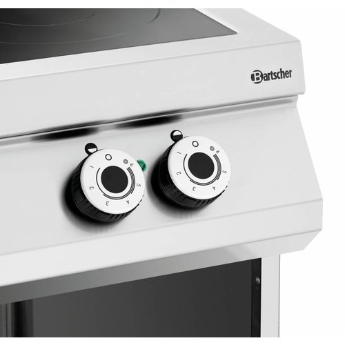 Bartscher Ceramic Electric Cooker with 2 Heating Zones on an Open Base, 8 kW Bartscher Ceramic Electric Cooker with 2 Heating Zones on an Open Base, 8 kW
