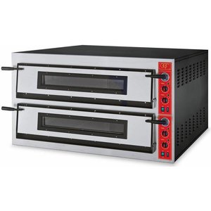 GGF Double Deck Electric Pizza Oven 26,4 kW, 18 x Ø 36 cm, 230 V, Rustic GGF Double Deck Electric Pizza Oven 26,4 kW, 18 x Ø 36 cm, 230 V, Rustic