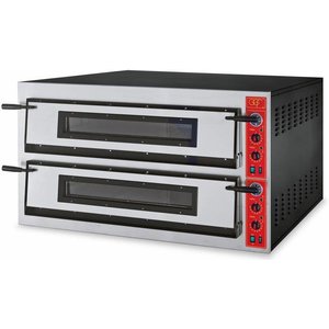 GGF Piec do pizzy 2-komorowy elektryczny 26,4 kW, 18 x Ø 36 cm, 230 V