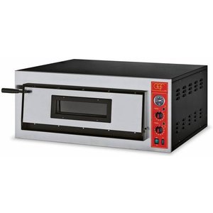 GGF Piec do pizzy 1-komorowy elektryczny 6 kW, 4 x Ø 36 cm, 230 V