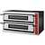 GGF Double Deck Electric Pizza Oven 18 kW, 12 x Ø 36 cm, 230 V, Rustic