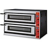 GGF Piec do pizzy 2-komorowy elektryczny 12,8 kW, 12 x Ø 30 cm, 230 V, rustykalny