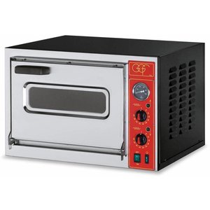 GGF Single Deck Electric Pizza Oven 2200 W 1 x Ø 40 cm, with Glass GGF Single Deck Electric Pizza Oven 2200 W 1 x Ø 40 cm, with Glass