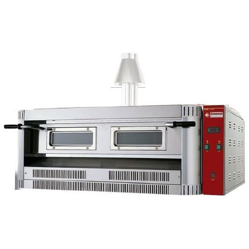 Diamond Single Deck Gas-Electric Pizza Oven 20640 Kcal/h 6 x Ø 33cm Diamond Single Deck Gas-Electric Pizza Oven 20640 Kcal/h 6 x Ø 33cm