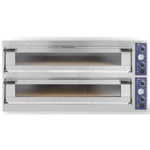 Hendi Double Deck Electric Pizza Oven 30,6 kW, 18 x Ø 35 cm, with Electromechanical Control Hendi Double Deck Electric Pizza Oven 30,6 kW, 18 x Ø 35 cm, with Electromechanical Control