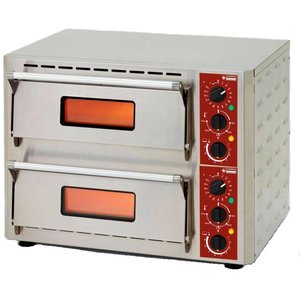 Diamond Piec do pizzy 2-komorowy elektryczny 6 kW, 2 x Ø 43 cm