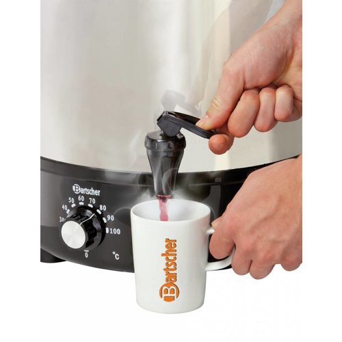 Bartscher Mulled wine pot, bl.w. canner30L,SS