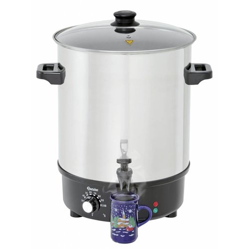 Bartscher Mulled wine pot, bl.w. canner30L,SS