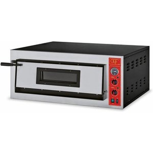 GGF Piec do pizzy 1-komorowy elektryczny 6 kW, 4 x Ø 36 cm, 400 V
