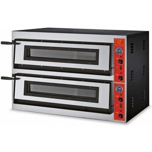 GGF Piec do pizzy 2-komorowy elektryczny 12,8 kW, 12 x Ø 30 cm, 400 V