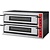 GGF Piec do pizzy 2-komorowy elektryczny 18 kW, 12 x Ø 36 cm, 400 V, rustykalny