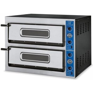 GGF Piec do pizzy 2-komorowy elektryczny 8,4 kW, 8 x Ø 30 cm, 400 V