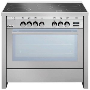 Bartscher Kuchnia ceramiczna elektryczna z 5 polami grzewczymi i piekarnikiem elektrycznym, 100 L, 11,4 kW Bartscher Kuchnia ceramiczna elektryczna z 5 polami grzewczymi i piekarnikiem elektrycznym, 100 L, 11,4 kW