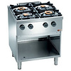Diamond Gas Cooker with 4 Burners and Open Cupboard GN 2/1, 16350 kcal / h