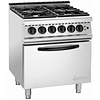 Bartscher Gas Cooker with 4 Burners and Electric Oven GN 1/1, 24,1 kW