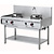 Diamond Gas Wok Cooker with 2 Burners on an Open Base, 22356 kcal / h