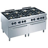 Diamond Gas Cooker with 8 Burners and Two Gas Oven GN 2/1, 62780 kcal / h