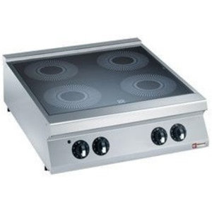 Diamond Countertop VitroCeramic Electric Cooker with 4 Heating Zones, 13,6 kW