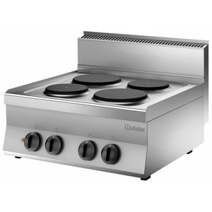 Bartscher Countertop Electric Cooker with 4 Round Hot Plates  ø 150 i 220 mm, 8,2 kW Bartscher Countertop Electric Cooker with 4 Round Hot Plates  ø 150 i 220 mm, 8,2 kW
