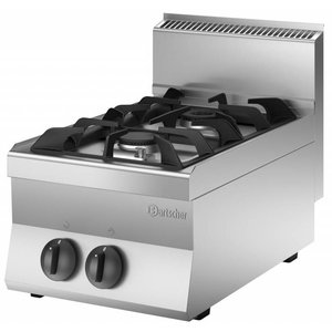 Bartscher Countertop Gas Cooker with 2 Burners, 9 kW Bartscher Countertop Gas Cooker with 2 Burners, 9 kW