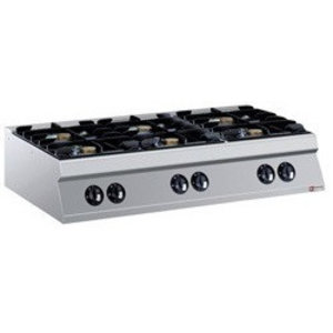 Diamond Countertop Gas Cooker with 6 Burners, 37840 kcal / h Diamond Countertop Gas Cooker with 6 Burners, 37840 kcal / h