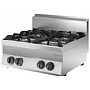 Bartscher Countertop Gas Cooker with 4 Burners, 18 kW